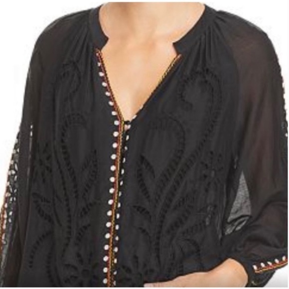 Camicia Johnny Was Goddess – Ricami, Boho Chic, Bottoni – C16323 – Nuova Con Etichette